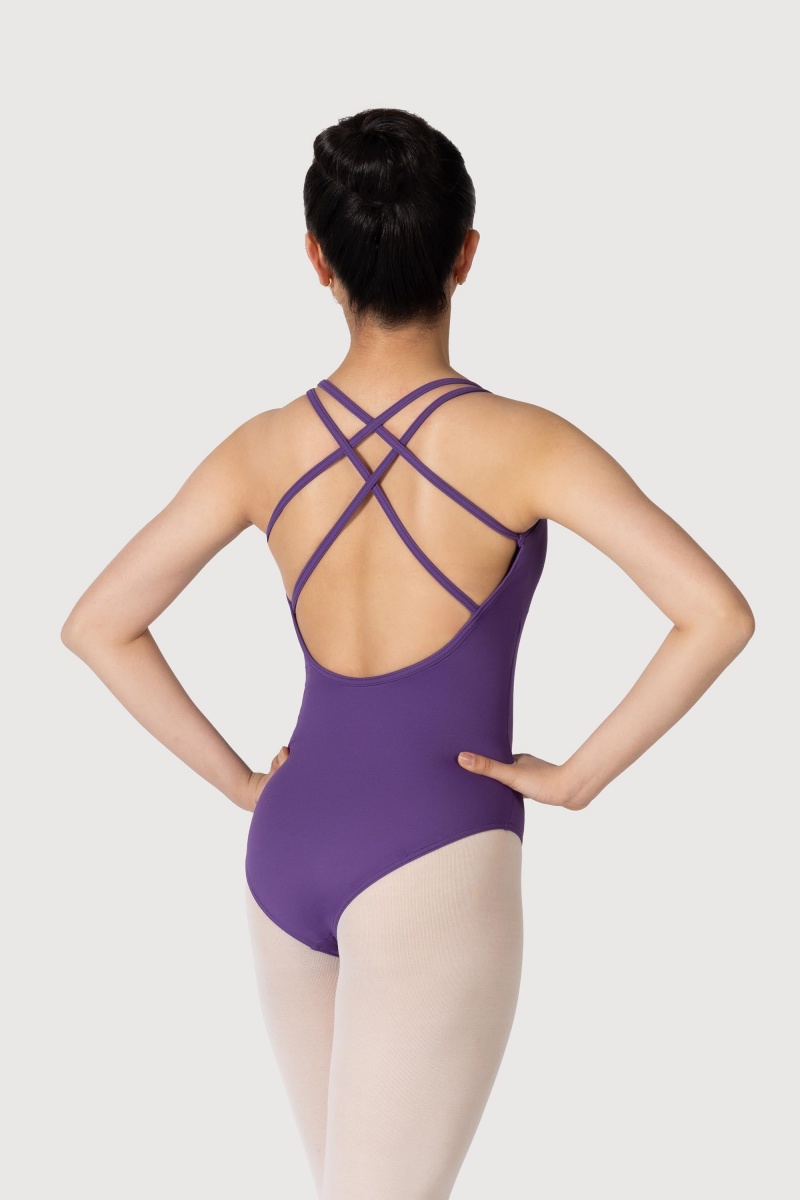 Women\'s Bloch Alexis Leotards Purple | QUSUV14621