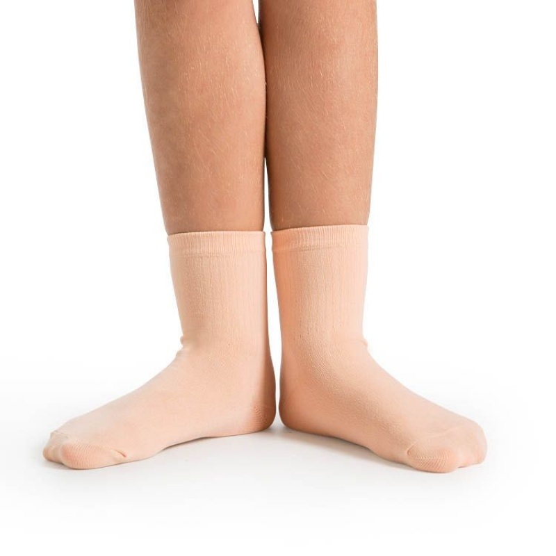 Women's Bloch Ballet Socks Pink | USZDE16545