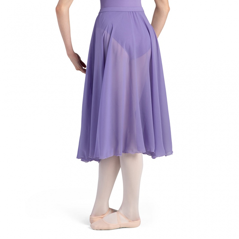 Women's Bloch Cambria Full Circle Chiffon Skirts Jacaranda | ZUSMJ54173