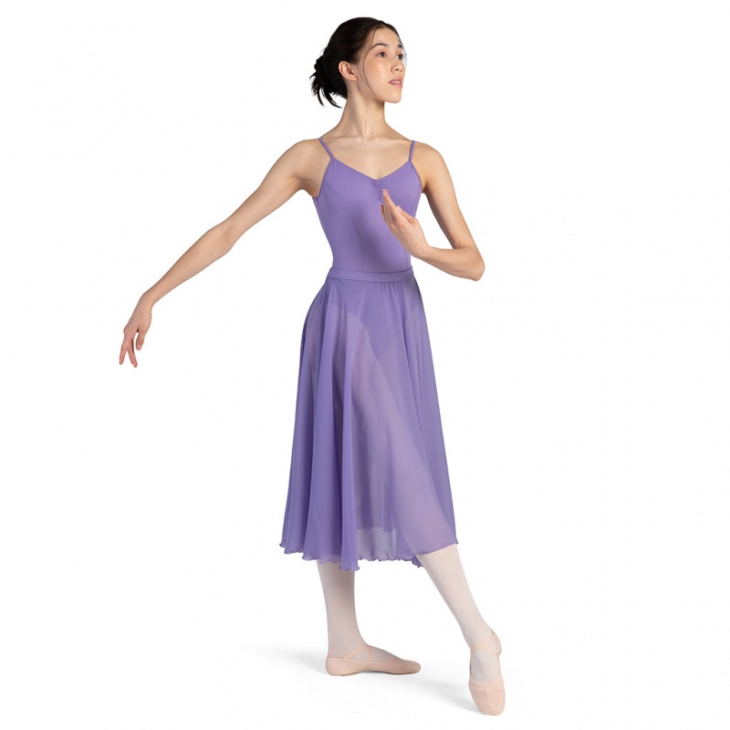 Women's Bloch Cambria Full Circle Chiffon Skirts Jacaranda | ZUSMJ54173