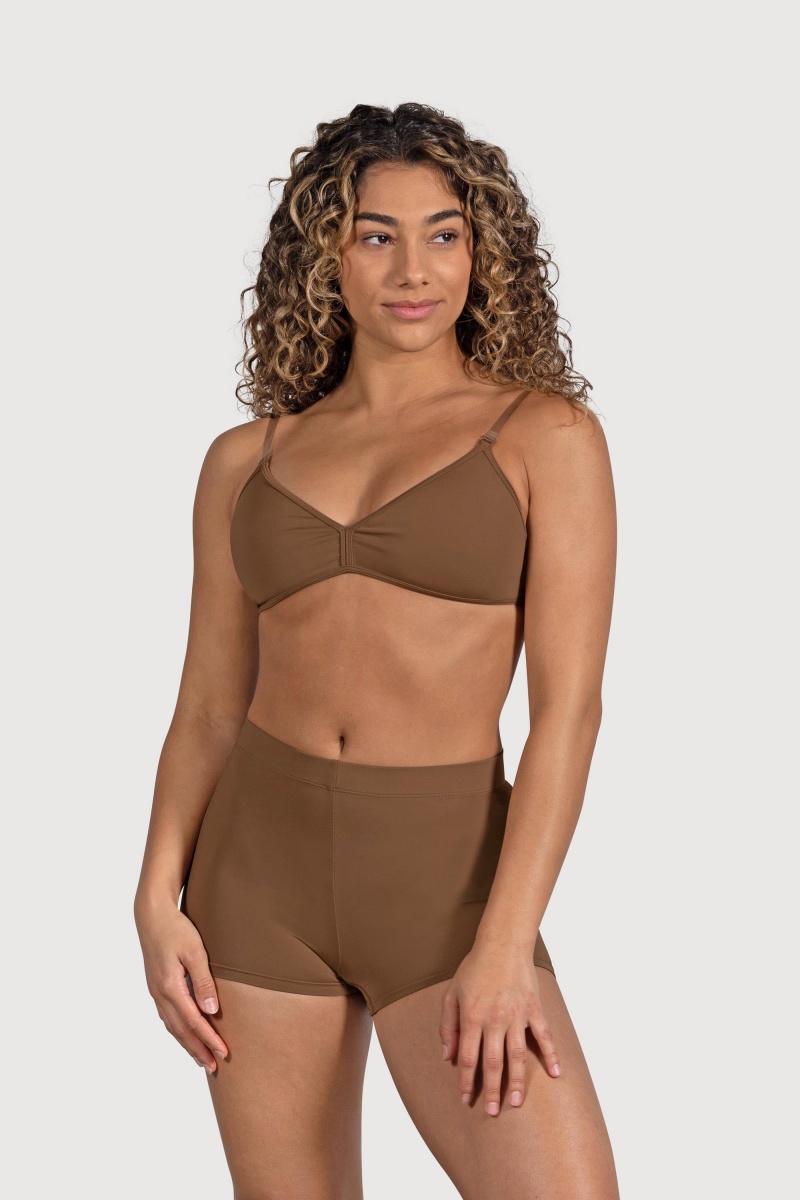 Women's Bloch Capella High Waist Underwear Almond | ZUSNQ21378