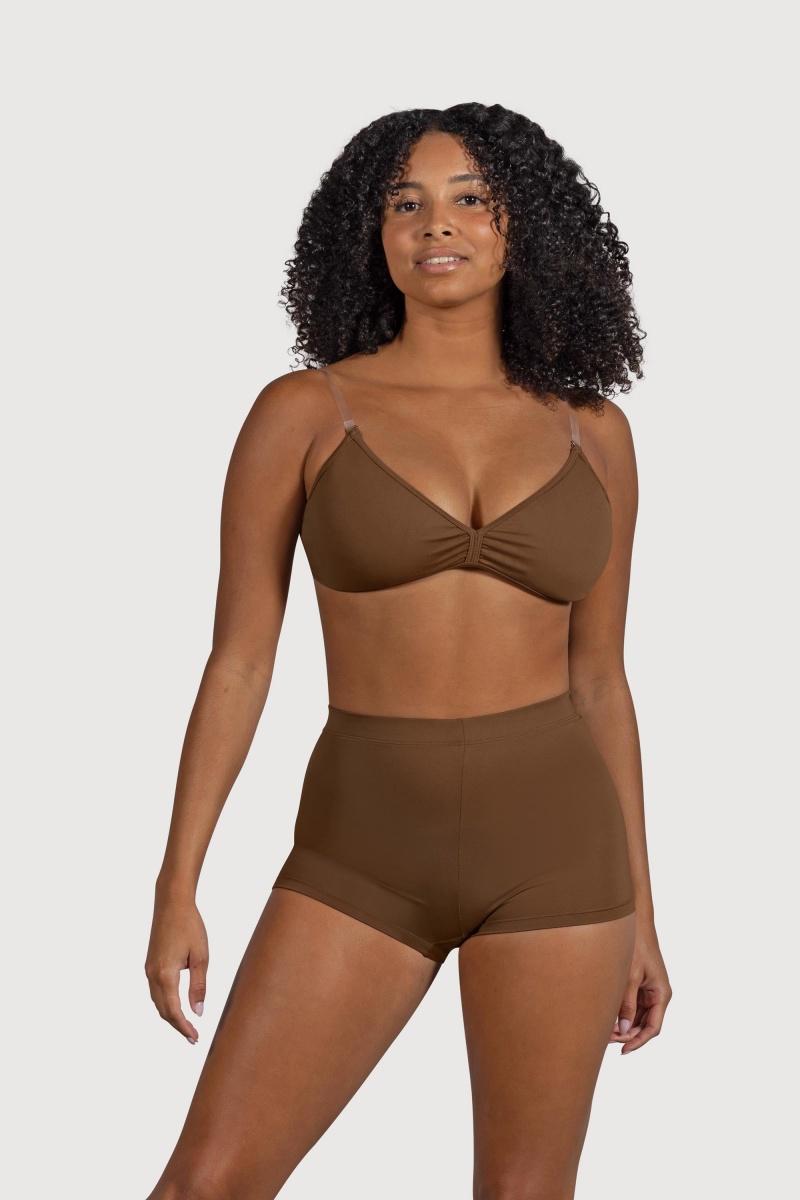 Women's Bloch Capella High Waist Underwear Cocoa | USEAH81549