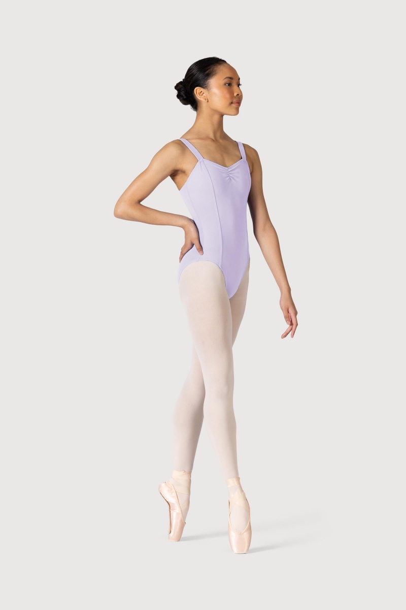 Women's Bloch Celena French Princess Line Leotards Lilac | USXMI93089