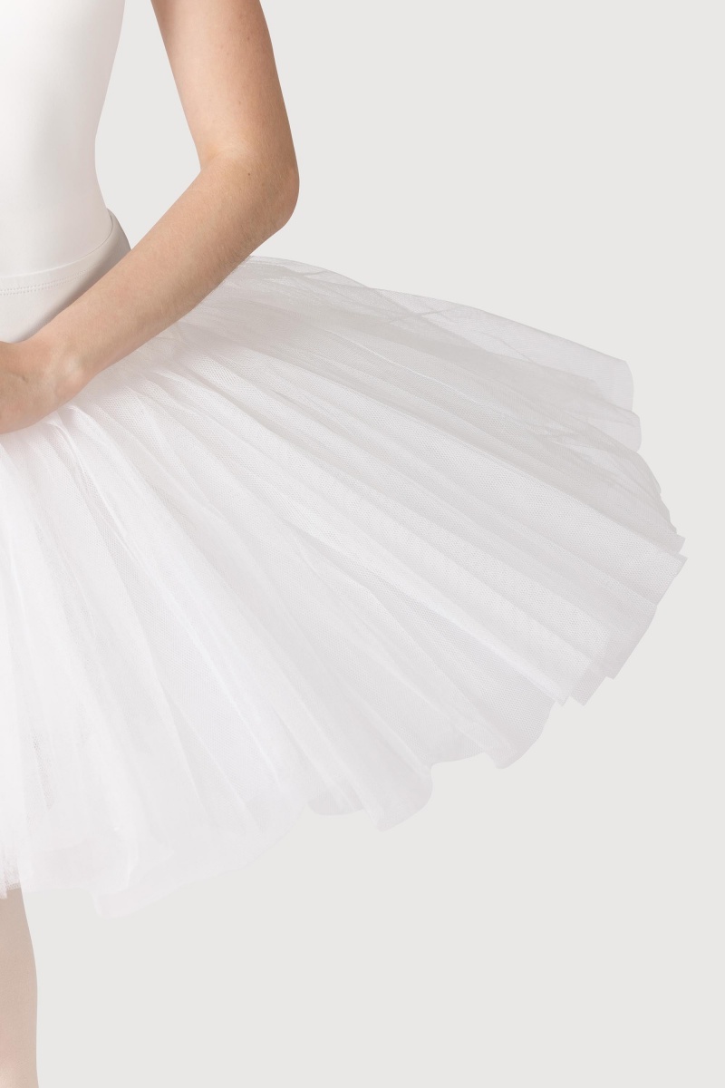 Women's Bloch Classic Practice ½ Tutu Skirts White | TUSWZ14198