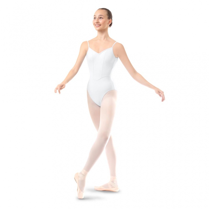 Women's Bloch Danse De Paris 'Nikita' Leotards White | USJZR48326