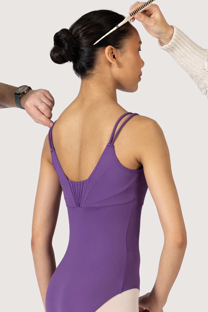 Women's Bloch Elegance Fan Leotards Purple | LUSTR28240