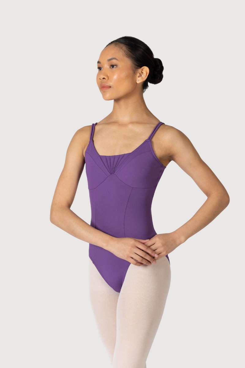 Women\'s Bloch Elegance Fan Leotards Purple | LUSTR28240