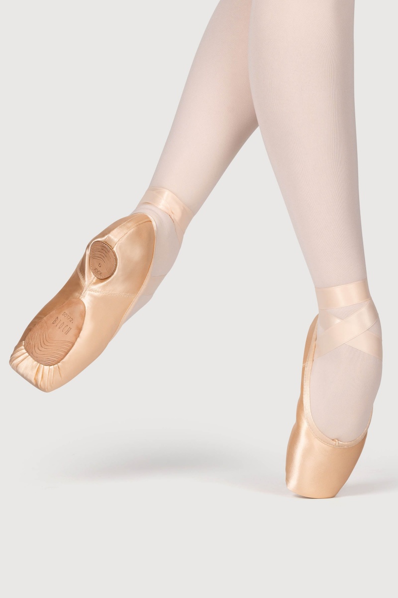 Women\'s Bloch Eurostretch Pointe Shoes Pink | AUSDF70612