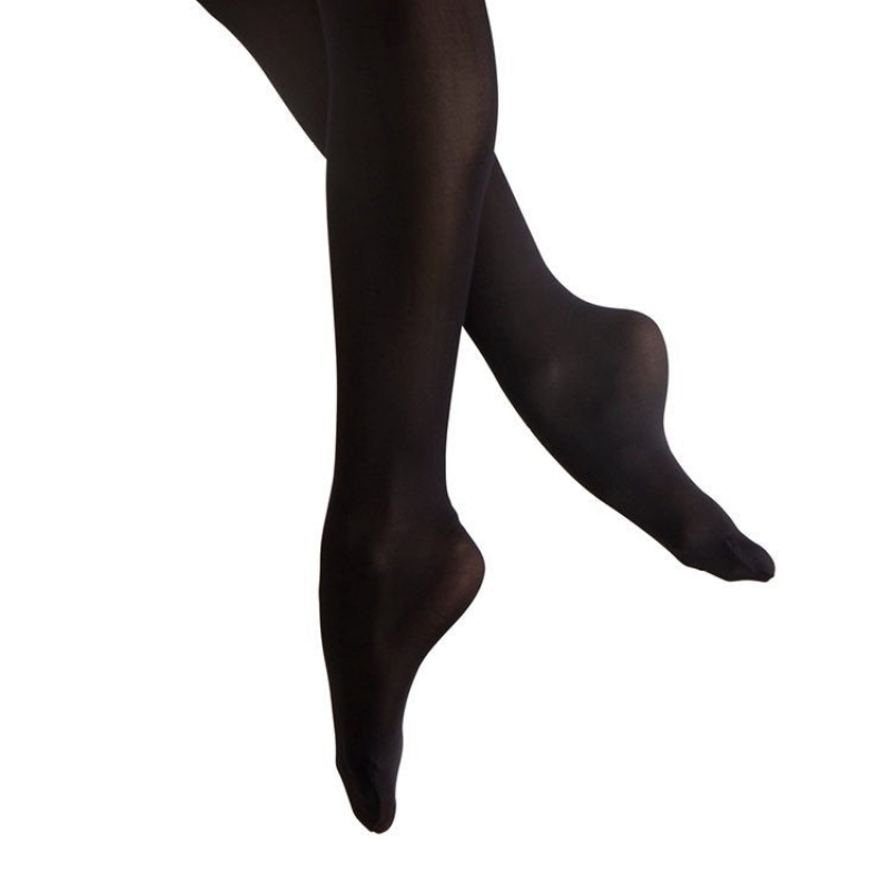 Women\'s Bloch Fiesta Feathersoft Footed Tight Black | LUSTR42908