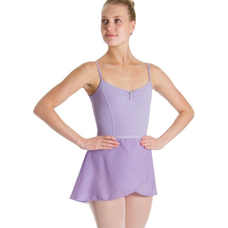 Women's Bloch Gianna Wrap Skirts Lilac | USQAV88797