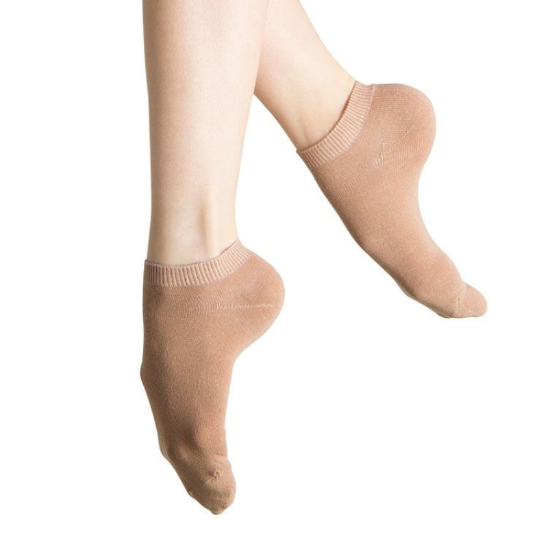 Women's Bloch Jazz Socks Tan | USDFL71662