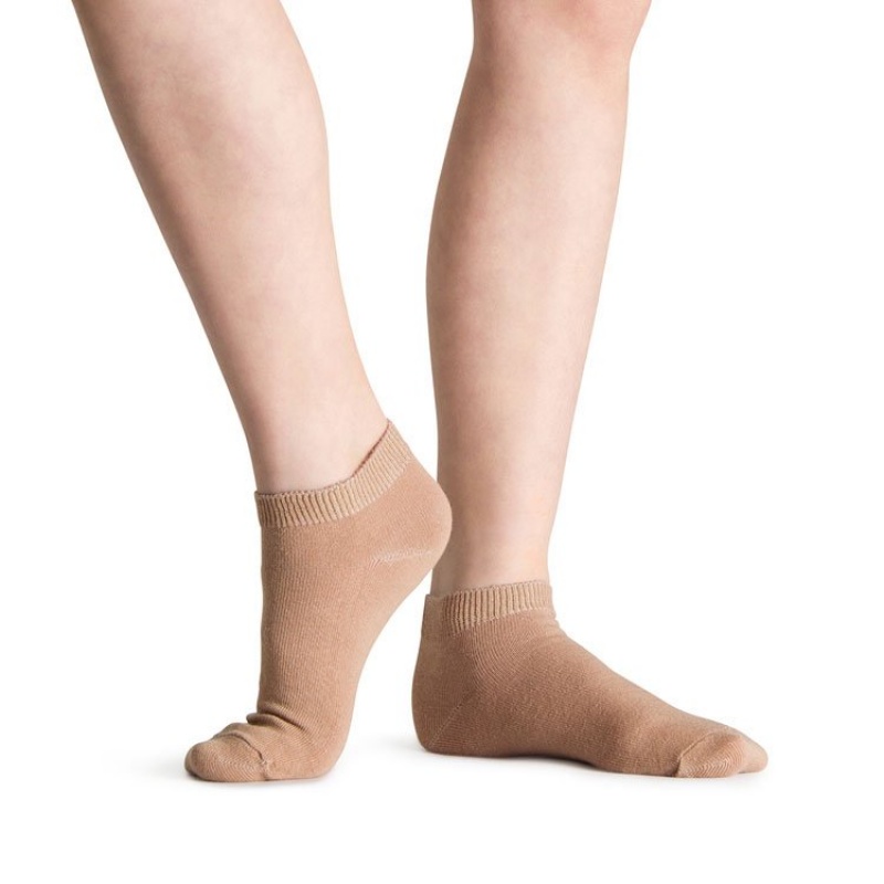 Women\'s Bloch Jazz Socks Tan | USDFL71662