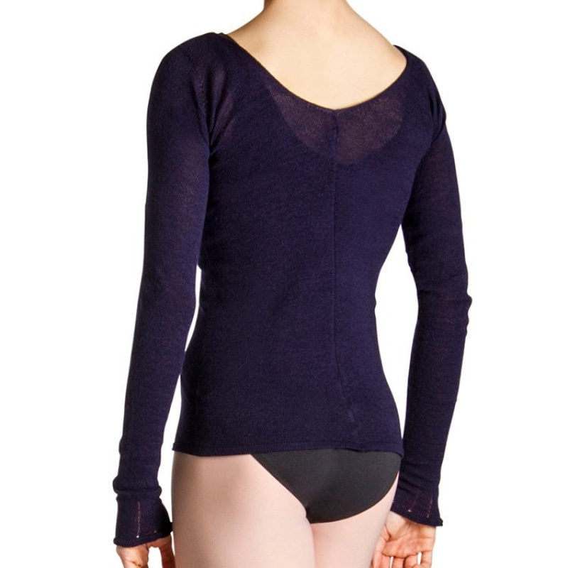 Women's Bloch Kara Long Sleeve Knitwear Navy | GUSEC44990