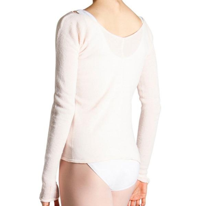 Women's Bloch Kara Long Sleeve V Tops Pink | PUSER21502