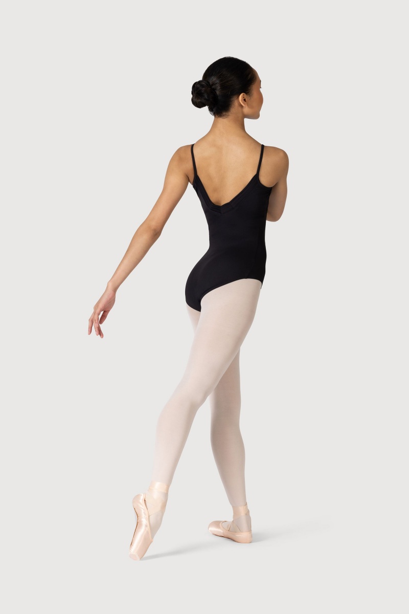 Women's Bloch Lustre Camisole Leotards Black | SUSNY97165