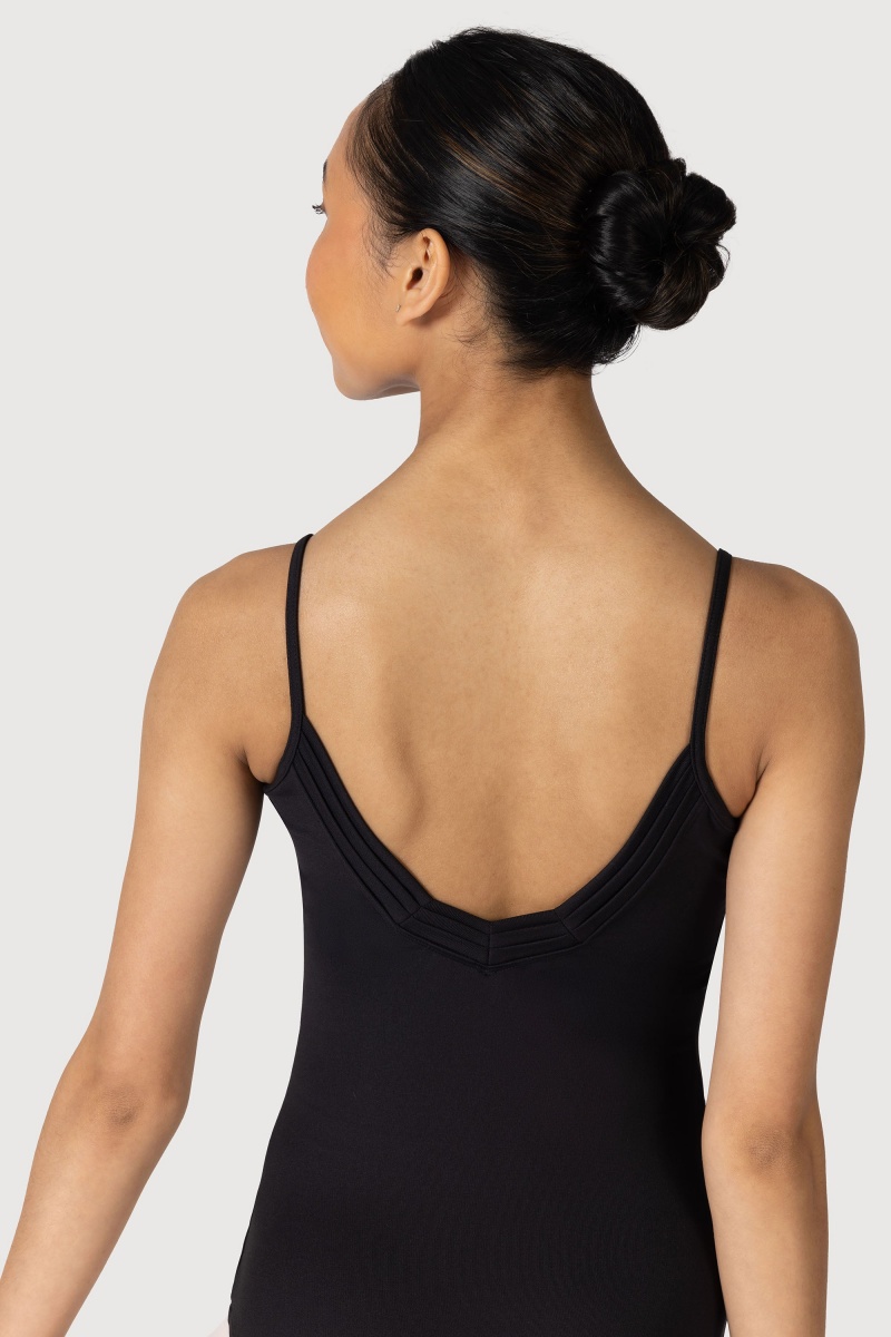 Women's Bloch Lustre Camisole Leotards Black | SUSNY97165