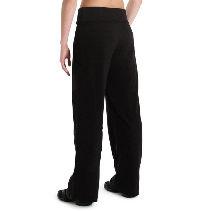 Women's Bloch Luxury Street Bottoms Black | MUSFT85350