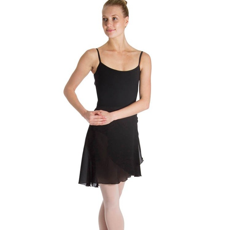 Women's Bloch Mirella Brea Knee Length Skirts Black | UUSND53123