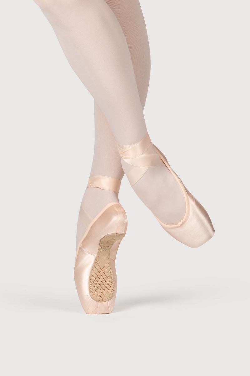 Women\'s Bloch Mirella Whisper Satin Pointe Shoes Pink | YUSVQ73685