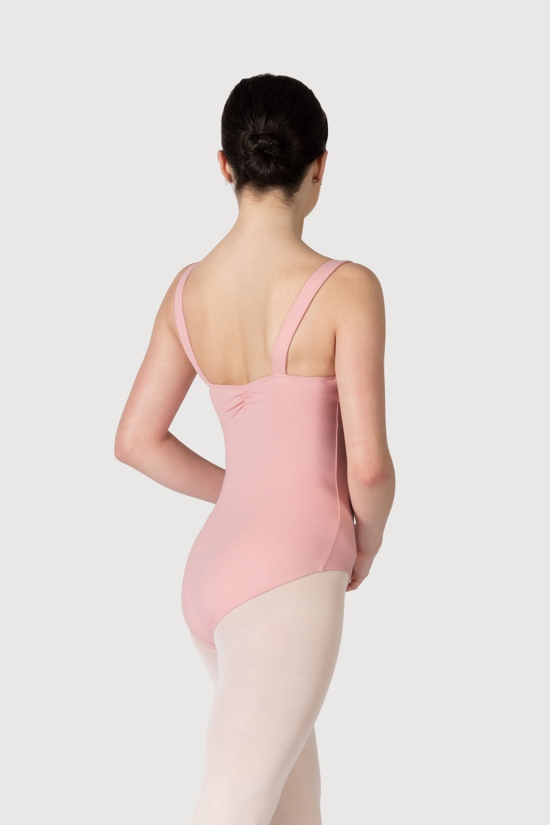 Women's Bloch Overture Obelia Princess Seam Leotards French Rose | YUSVQ47488