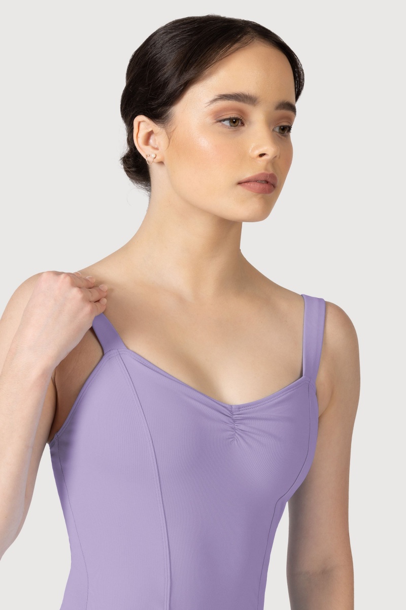 Women's Bloch Overture Obelia Princess Seam Leotards Lilac | GUSEC58529