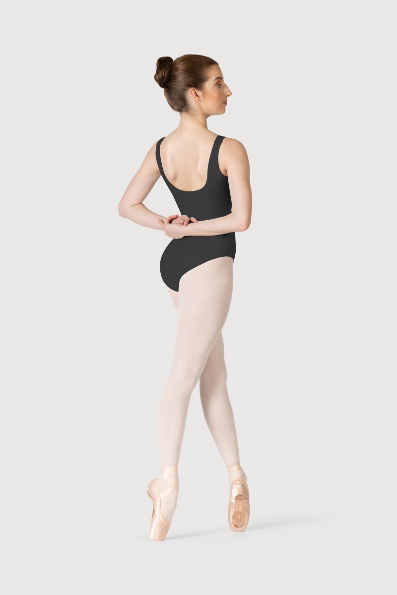 Women's Bloch Overture Odetta Sleeveless Pleat Leotards Titanium | SUSVO66317