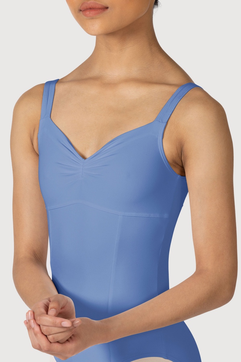 Women's Bloch Overture Ondina Princess Seam Leotards Cornflower | EUSVG79407