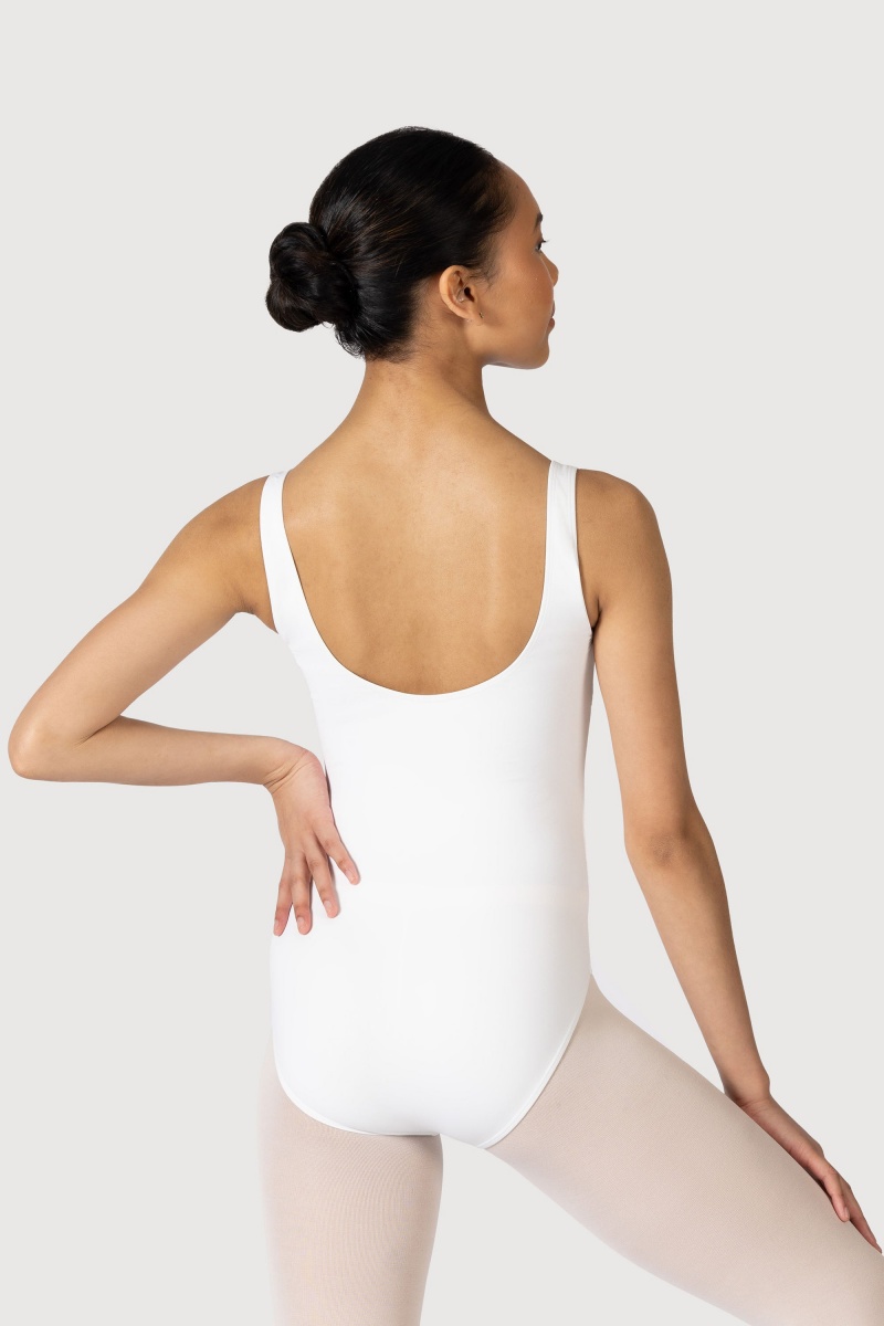 Women's Bloch Overture Ondina Princess Seam Leotards White | AUSWC11734