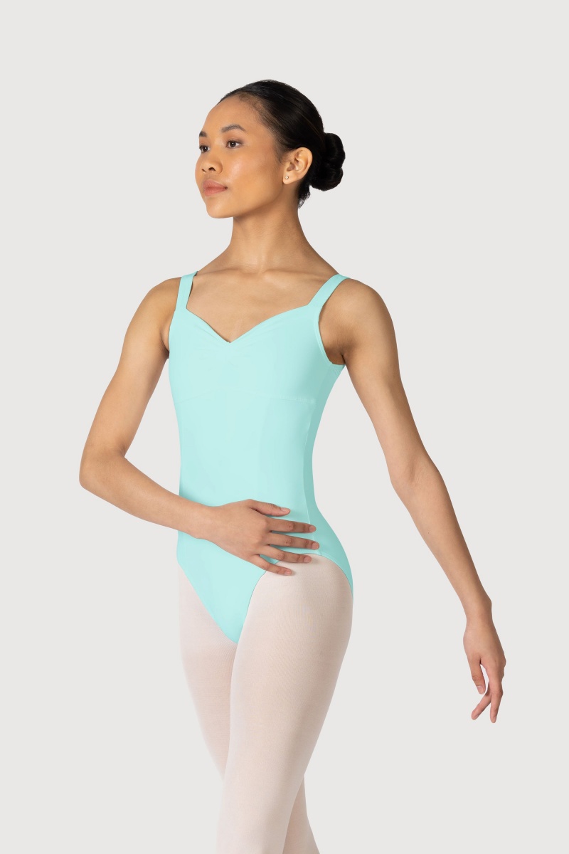 Women's Bloch Overture Ondina Princess Seam Leotards Iceberg | YUSGT97384