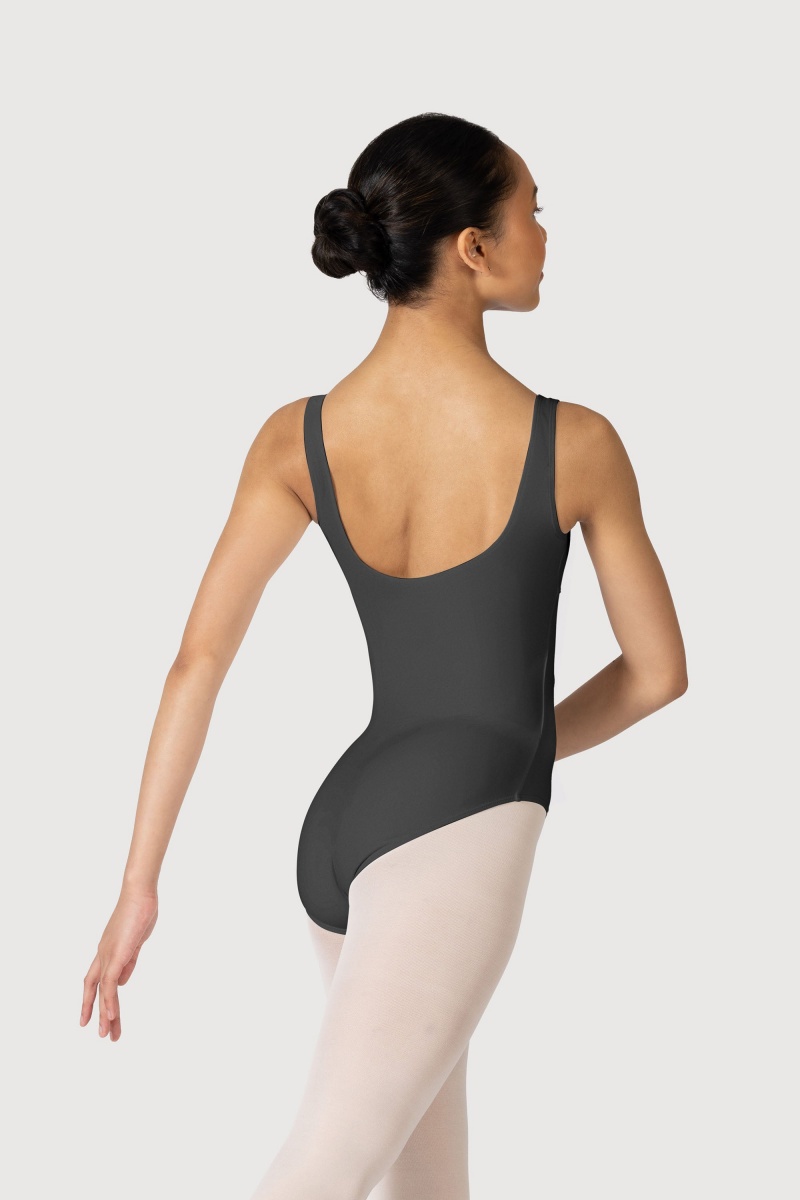 Women's Bloch Overture Ondina Princess Seam Leotards Titanium | USJKU88816