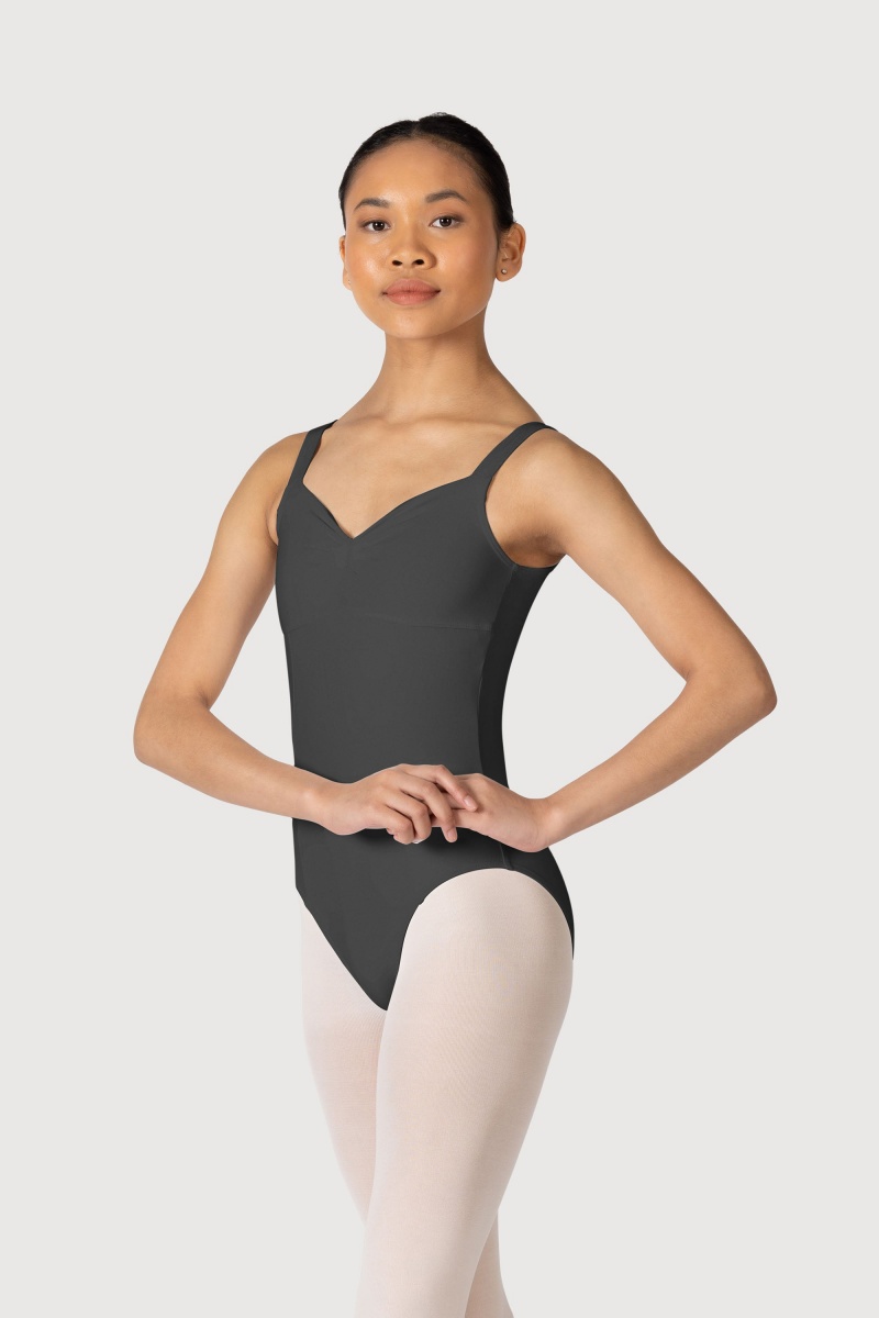 Women\'s Bloch Overture Ondina Princess Seam Leotards Titanium | USJKU88816