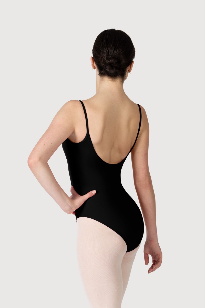 Women's Bloch Overture Oriana Princess Seam Leotards Black | USXMI85689