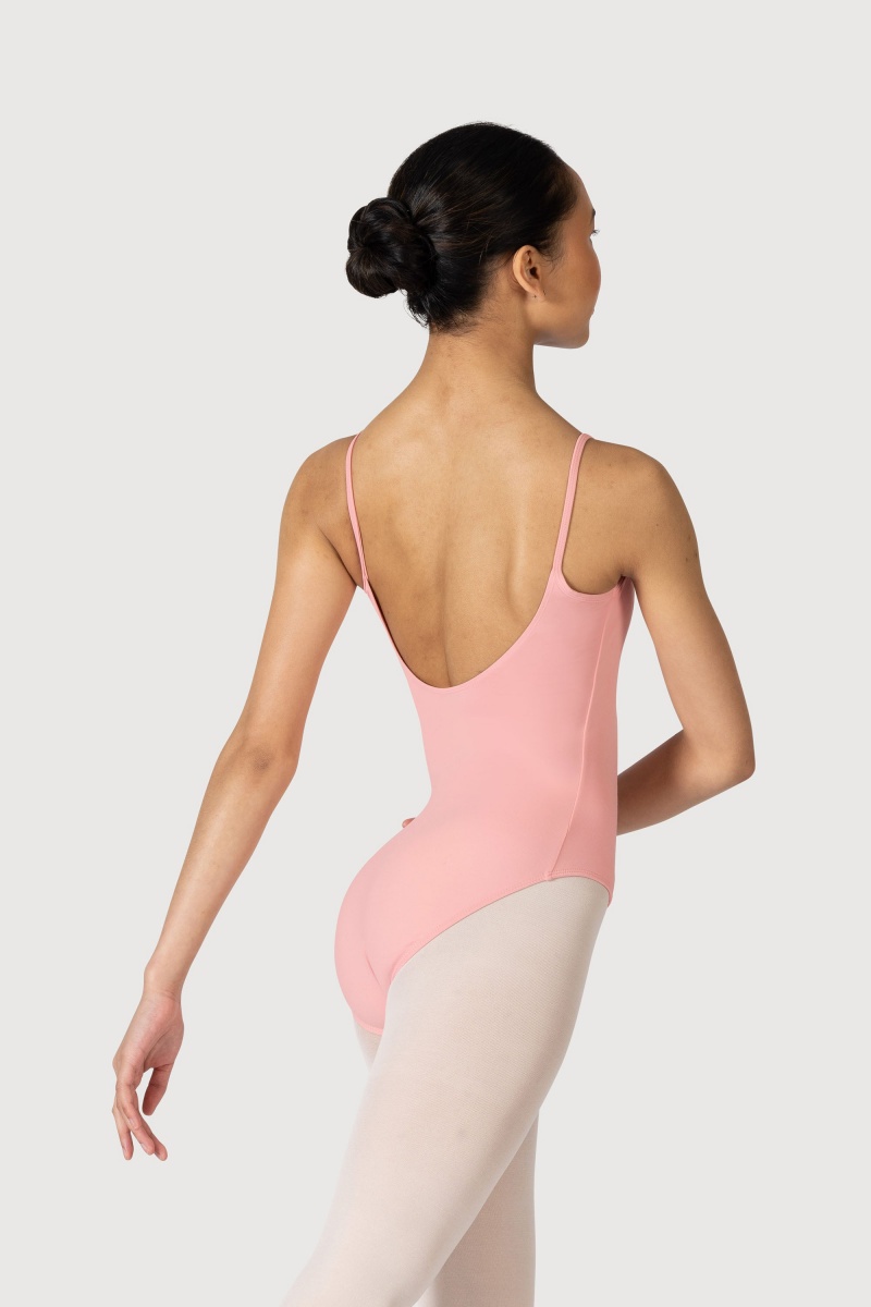 Women's Bloch Overture Oriana Princess Seam Leotards French Rose | FUSUI24737