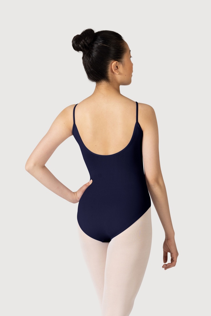 Women's Bloch Overture Oriana Princess Seam Leotards Navy | TUSPQ34355