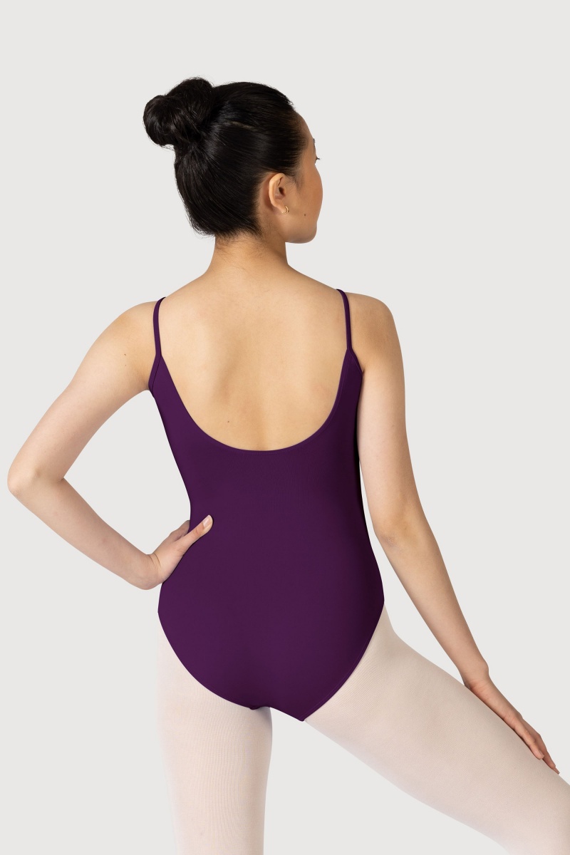 Women's Bloch Overture Oriana Princess Seam Leotards Plum | LUSSX13823