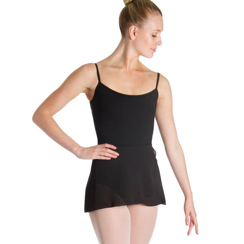 Women's Bloch Professional Wrap Skirts Black | USJKU47050