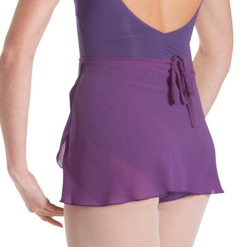 Women's Bloch Professional Wrap Skirts Purple | USXBR12995