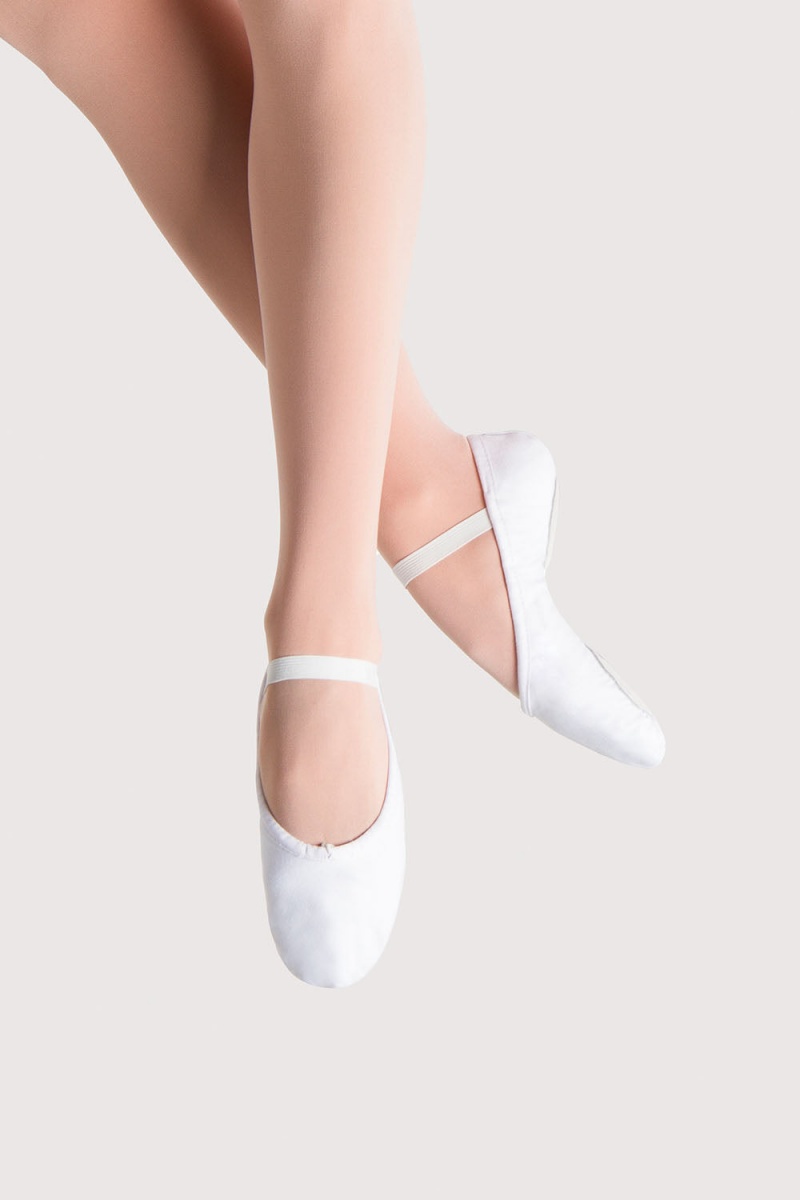 Women's Bloch Prolite II Canvas Ballet Flats White | AUSDF84698