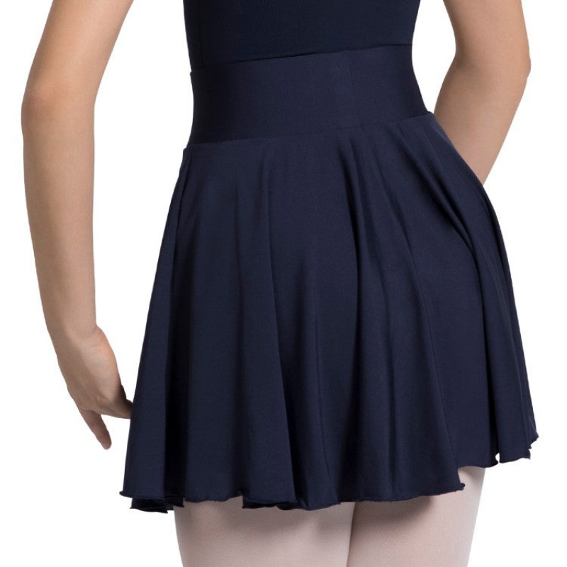 Women's Bloch Rondo Short Circle Skirts Navy | USJZR54080