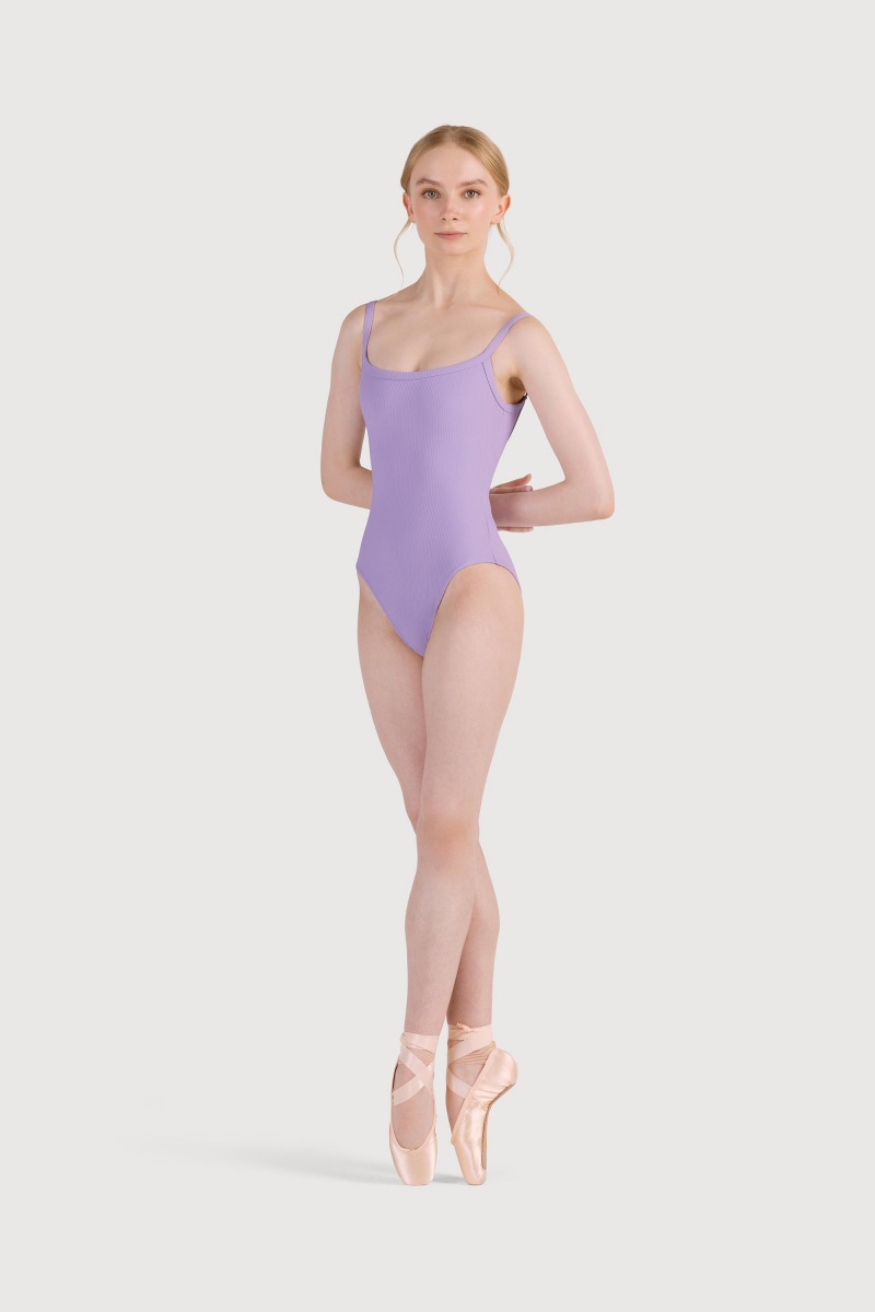 Women's Bloch Rubee Scoop Rib Cami Leotards Violet | PUSQX34261