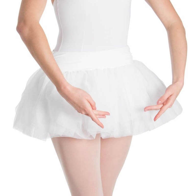 Women\'s Bloch Tutu Skirts White | LUSSX59050