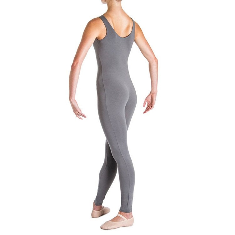 Women's Bloch Utano Scoop Neck Unitards Slate | GUSEC98631