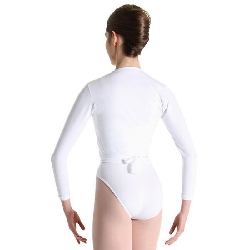 Women's Bloch Xenia Cross-Over Tops White | USQAV82185